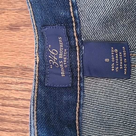 Brooks Brothers "346" Straight Leg Stretch Denim Jeans - Women's Size 8 - Picture 3 of 9
